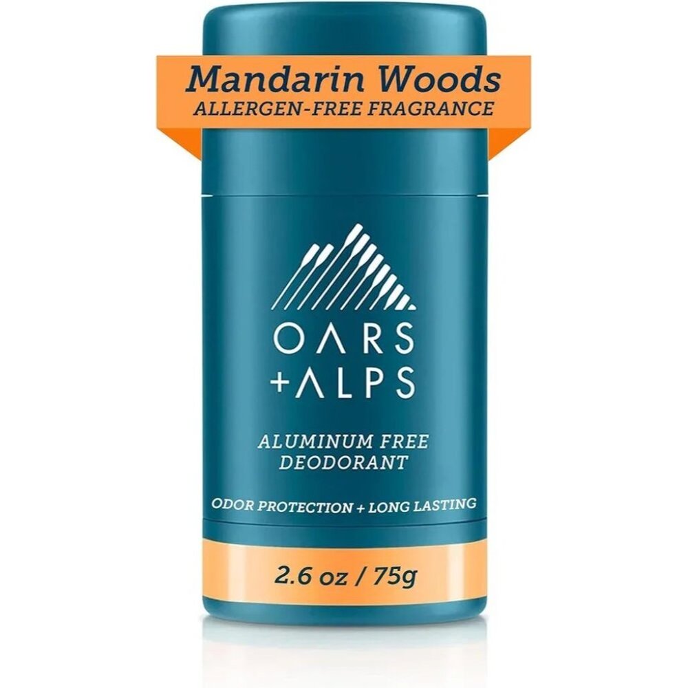 Oars + Alps Aluminum Free Deodorant for Men And Women Mandarin Woods 2.6 Oz - Picture 1 of 8